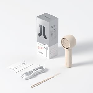 JISULIFE Mini Portable Fan-Bladeless Safe Design, Powerful Turbo Handheld Fan with 3 Speeds, USB Rechargeable, Small Pocket Design for Travel/Lash, Gifts For Girls/Women