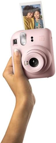 Fujifilm Instax Mini 12 Instant Camera Blossom Pink Bundle with Fuji Instax Mini Film Value Pack (40 Sheets) + Protective Carrying Case + Photo Album + Microfiber Cleaning Cloth