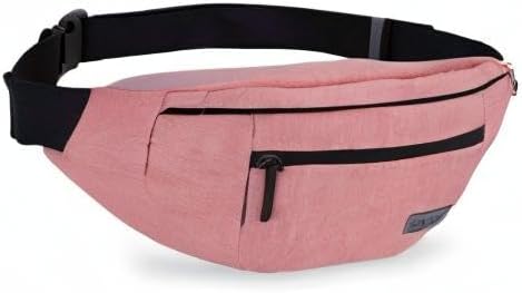 MAXTOP Large Crossbody Fanny Pack with 4-Zipper Pockets,Gifts for Enjoy Sports Festival Workout Traveling Running Casual Hands-Free Wallets Waist Pack Phone Bag Carrying All Phones