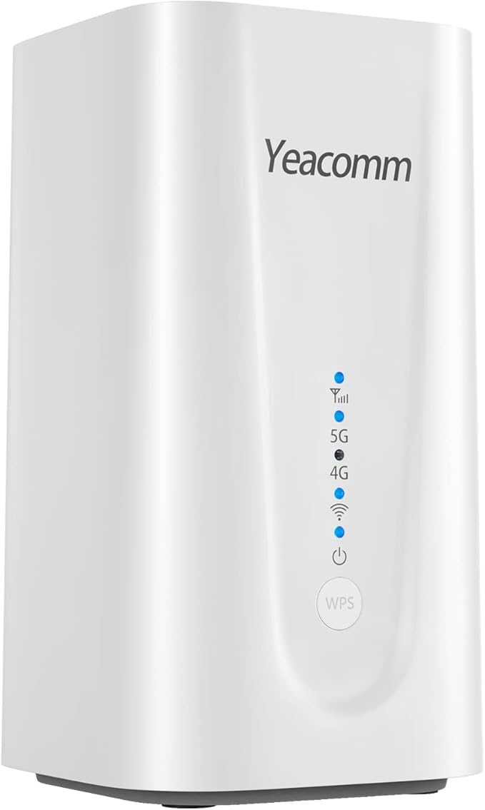 5G Router AX3600 WiFi-6 Modem with Sim Card Slot,NR NSA/SA 5G Cellular Router Up to 4.67Gbps,Wireless CPE & LTE Cat20 Gateway,Voice Volte RJ11,Band Lock,VPN,4 x 4 MIMO