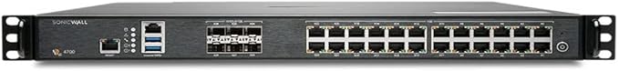 SonicWall NSa 4700 Network Security/Firewall Appliance - Intrusion Prevention - 24 Port - 10GBase-X, 1000Base-T - 10 Gigabit Ethernet - 2.25 GB/s Firewall Throughput - DES, 3DES, AES (128-bit), AES (1