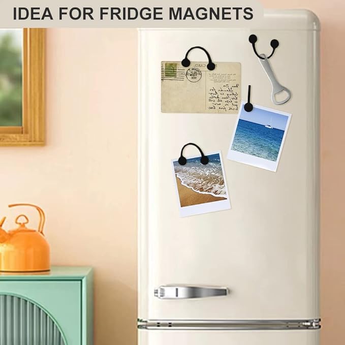 Kanemc Black Magnetic Cable Ties 10-Pack, Silicone Cord Twist Ties Magnet Strap For Charging Wire Organizer, Earphone Cords Wrap, Fridge Magnets, Storage Or Travel