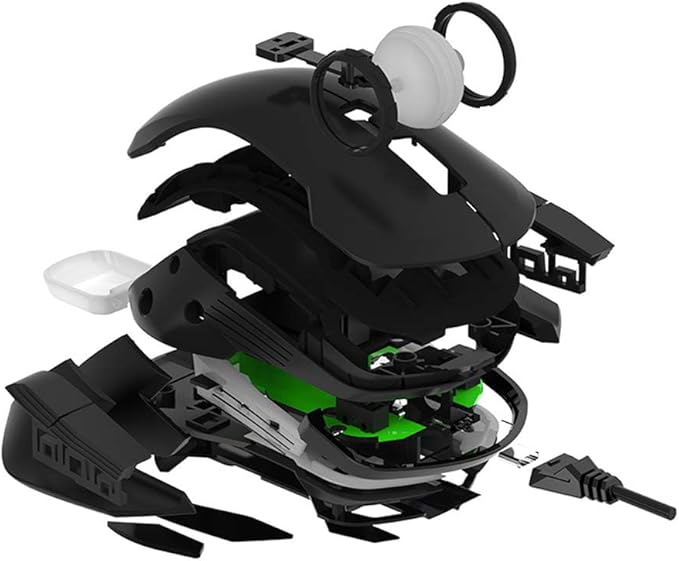 2.4G Wireless/Wired Gaming Mouse Portable Ergonomic Game Mice with USB Receiver, 16000 DPI Optical Sensor, 8 Programmable Buttons for Laptop, Notebook, PC Computer, MacBook