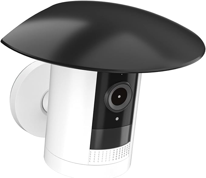 HOLACA Sun Rain Shade Camera Cover for Stick Up Cam, Camera Shield for Resistant UV Black