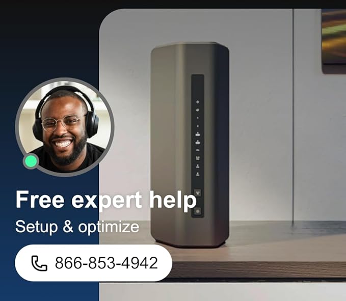 NETGEAR Nighthawk Tri-Band WiFi 7 Router (RS300) - Security Features, BE9300 Wireless Speed (up to 9.3 Gbps) - Covers up to 2,500 sq. ft., 100 Devices - 2.5 Gig Internet Port - Free Expert Help