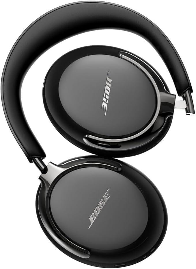 Bose New QuietComfort Ultra Bluetooth Headphones (2nd Gen), Wireless Headphones with Spatial Audio, Over Ear Noise Cancelling with Mic, Up to 30 Hours of Play time, Black