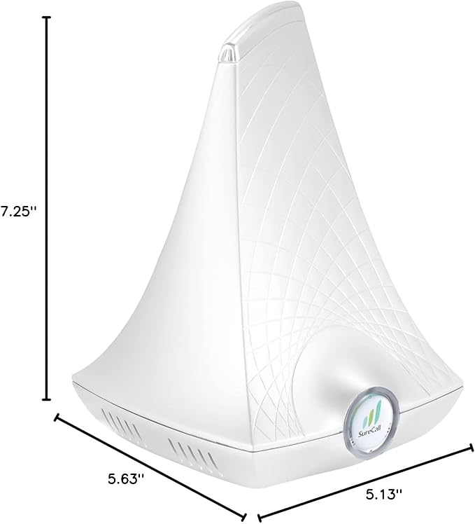 SureCall FlareDB+ Cell Phone Signal Booster for Home & Office; boosts up to 3500 sq ft on 5G/4G LTE, Multi-User, Verizon and AT&T, FCC Approved, USA Company