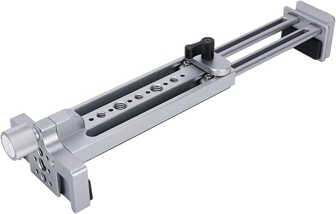 NICEYRIG Tablet Tripod Mount Aluminum Holder for iPad mini 8.3'' 7.9'', iPad Air, iPad Pro, 130mm - 223mm Adjustable Mounting Clamp with Double Locking Points, Quick Release Plate for Arca-style - 616