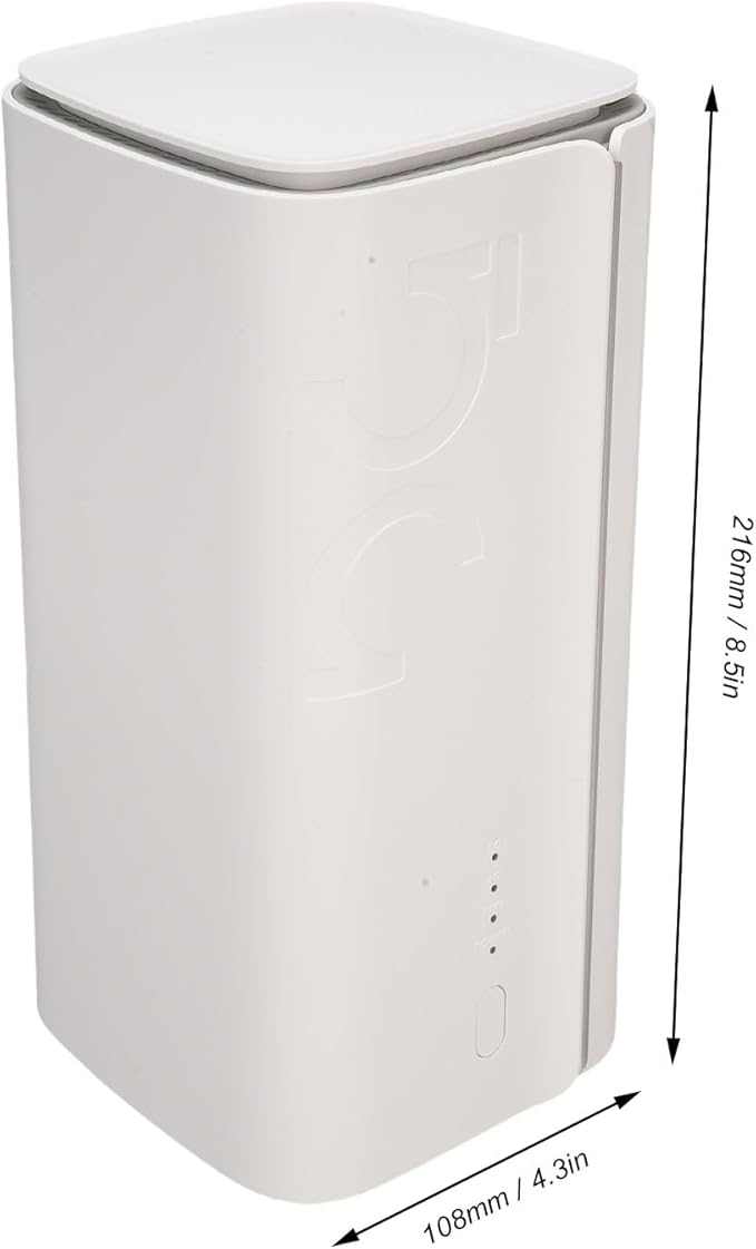 Zopsc 5G CPE Router with SIM Card Slot, NSA SA WiFi 6 4.67Gbps High Speed Dual Band Indoor Outdoor Router, 5G Portable Mobile Hotspot Device Built in Antennas, Plug and Play (US Plug)