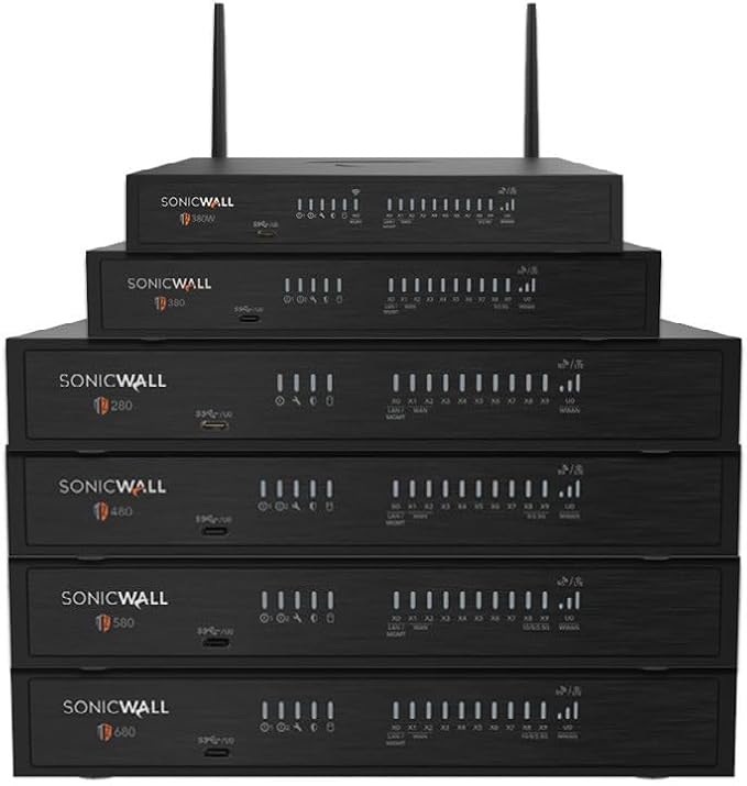 SonicWall TZ480 - Secure Upgrade - 1-Year Advanced Edition (03-SSC-6973) - Next-Generation Firewall with 1YR Advanced Protection Service Suite - 2 Gbps Throughput, 1.5 Gbps Threat Prevention