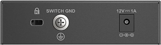 D-Link 5-Port 2.5GB Unmanaged Gaming Switch with 5 x 2.5G - Multi-Gig, Network, Fanless, Plug & Play (DMS-105),Black