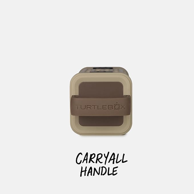 Turtlebox Ranger: Loud! Outdoor Portable Bluetooth 5.4 Speaker | Rugged, Waterproof, Ultra-Portable | Plays to 105db, Deep Bass, Shockproof, Unlimited Pairing for Full Stereo Experience, Tan