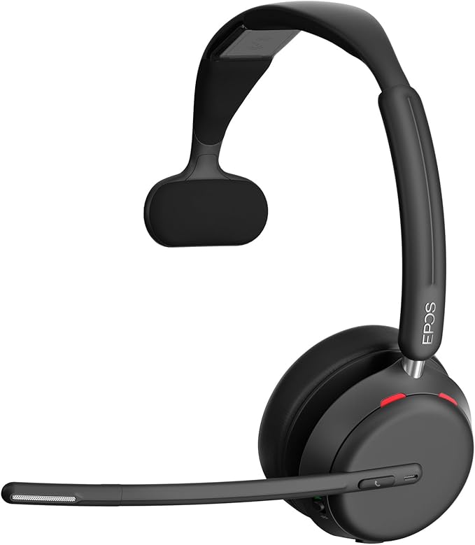 EPOS Impact 1030 Single-Sided Wireless Headset for PC with Noise-Canceling Mic, AI Voice Clarity, Super Wideband Audio, All-Day Comfort, Ideal for Office Use, Microsoft Teams Certified