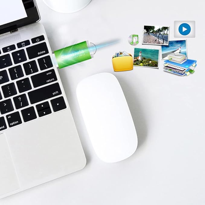 1 Pack 64GB USB Flash Drives USB 2.0 Thumb Drives Memory Stick Jump Drive Zip Drive, Green