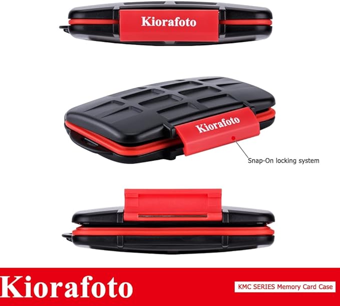 Kiorafoto 28 Slots : 16 TF + 8 SD + 4 CF Memory Card Holder Case Storage Protector Wallet For TF MSD Micro SD SD SDHC SDXC SDUC CF Compact Flash Memory Cards With Carabiner + Card Tray Removal Pin Key