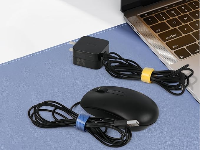 150PCS 8 Inch Cable Ties Reusable Multi-Purpose Wire Ties Cord Organizer Adjustable Cable Management 5 Colors