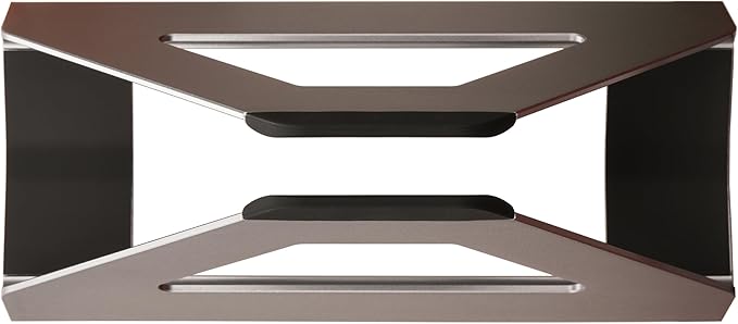 Vertical Laptop Stand, Space Saving Holder for MacBook with Tool-Free Width Adjustment, Pretty Anodized Aluminum for Desk, Universal Fit for 10-17" Laptop