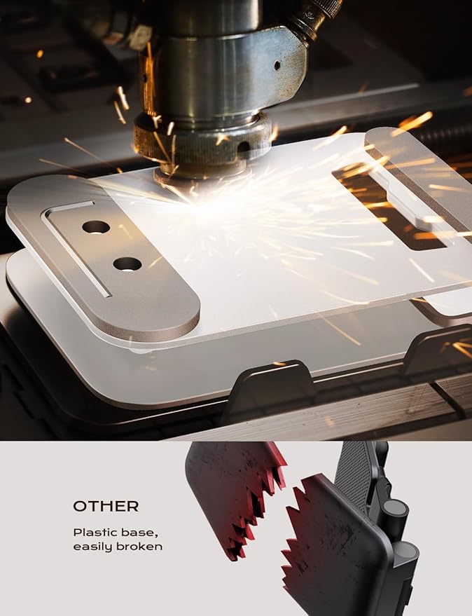 LISEN Tablet Stand for iPad Stand Holder Desk, Foldable Home Office Desk Accessories Travel for iPad Holder Dorm College Essentials Portable Monitor Stand Fits Tabs Kindle iPhone 4-15.9" White