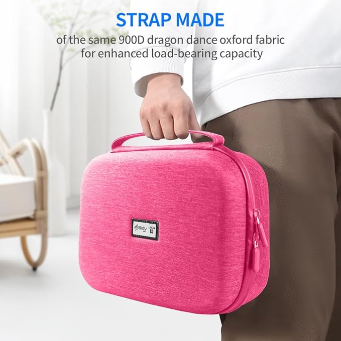 Electronics Organizer Travel Case Waterproof,Multi-Function Cable Storage Bag for Charger Phone Earphone USB Cables,Portable Wire Organizer Pouch for Travel Accessories,Red