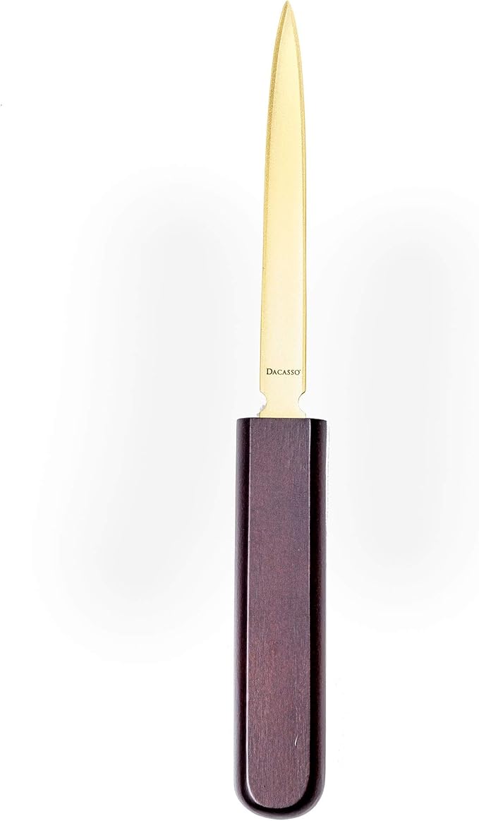 Dacasso Wood & Leather Desk Set - Luxury Leather Desk Pad & Desk Organization Essentials - Office Organization & Executive Desk Decor - (Walnut and Black, 8 Piece)