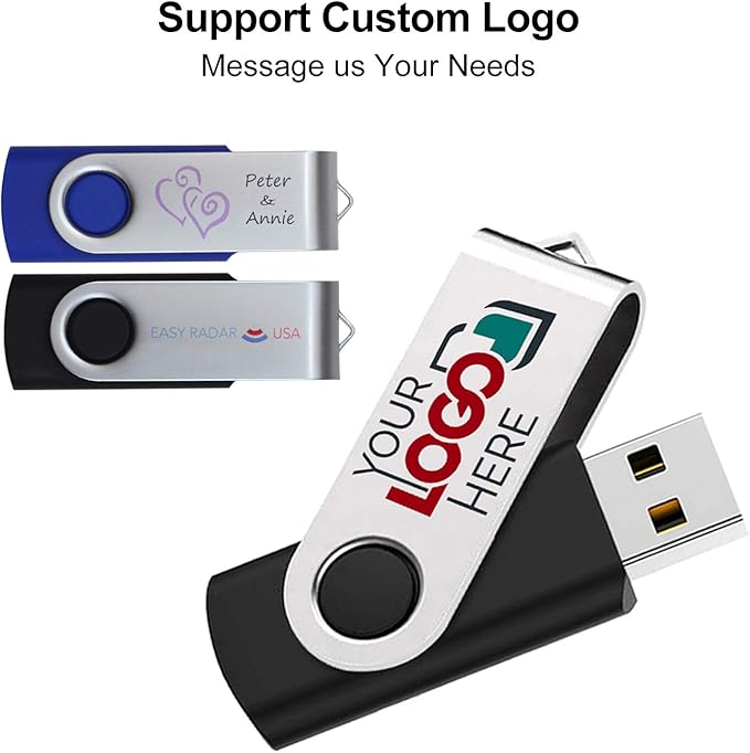 AreTop Flash Drive 4GB 10 Pack, Pen Drive Memory Stick USB2.0 USB Flash Drive Bulk Swivel Thumb Drives 4GB Stick Memorias USB Date Storage 10 PCS - Mixed Colors