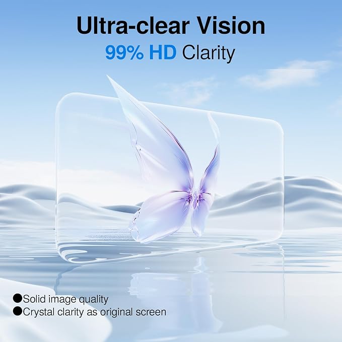 SMARTDEVIL 3 Pack Screen Protector for iPhone 16, Bubble-and-Dust-Free Box, HD Tempered Glass, Military Grade Shatterproof & Ultra Durable, Easy Installation