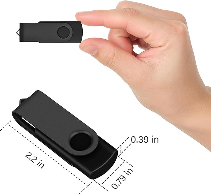 EASTBULL 1GB USB Flash Drive Bulk Thumb Drives 20 Pack with Lanyards USB 2.0 Memory Sticks Zip Drive Pen Drive for Storage and Backup Black 20PCS 1GB