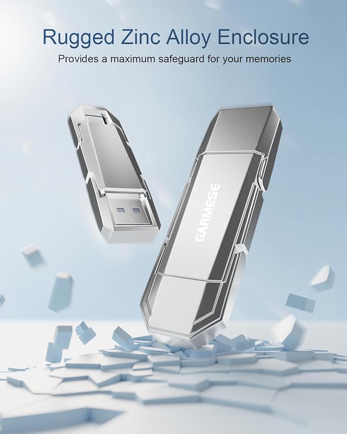 64GB USB C Flash Drive Up to 450MB/s USB 3.2 Solid State Thumb Drive Type-A + Type-C 2-in-1 Flash Drive Memory Stick Data Storage Compatible with iPhone 16 Android Phone Tablet Game Console