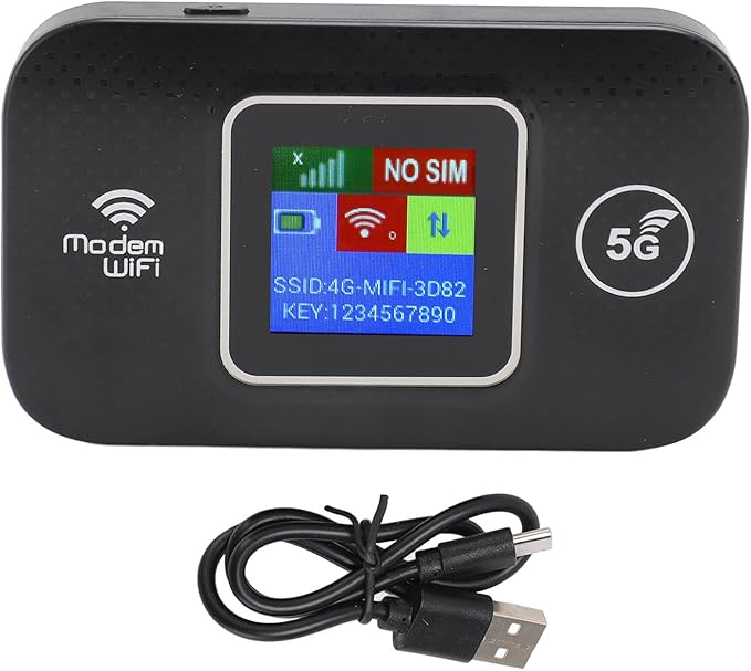4G LTE Mobile Hotspot, 150Mbps Wi-Fi Hotspot Device with SIM Card Slot, Portable Wi-Fi Router Connects Up to 10 Devices, Support B1/3/7/8/20/38/40/41, Secure Network Anywhere