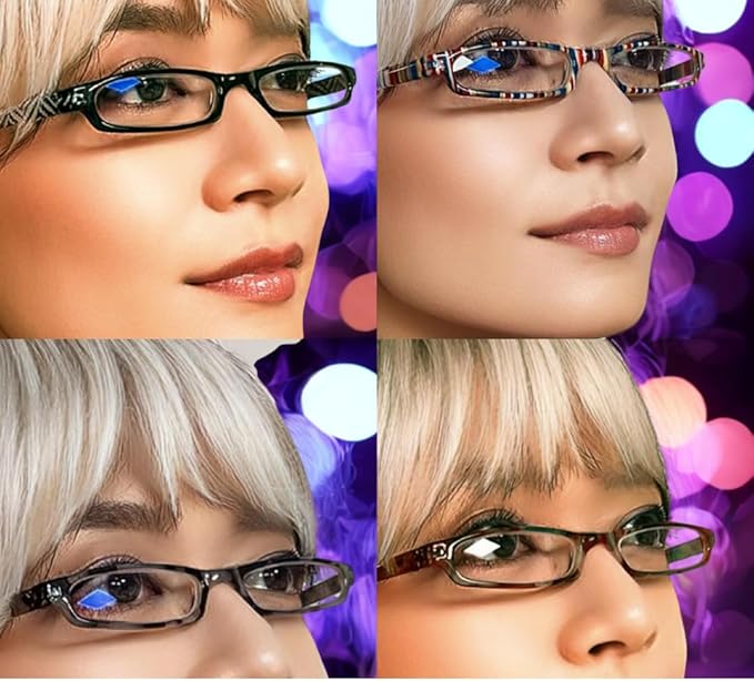 Women Reading Glasses Men Blue Light Blocking Anti Eyestrain Slim Computer Reader Tube Small Glass Thin Compact