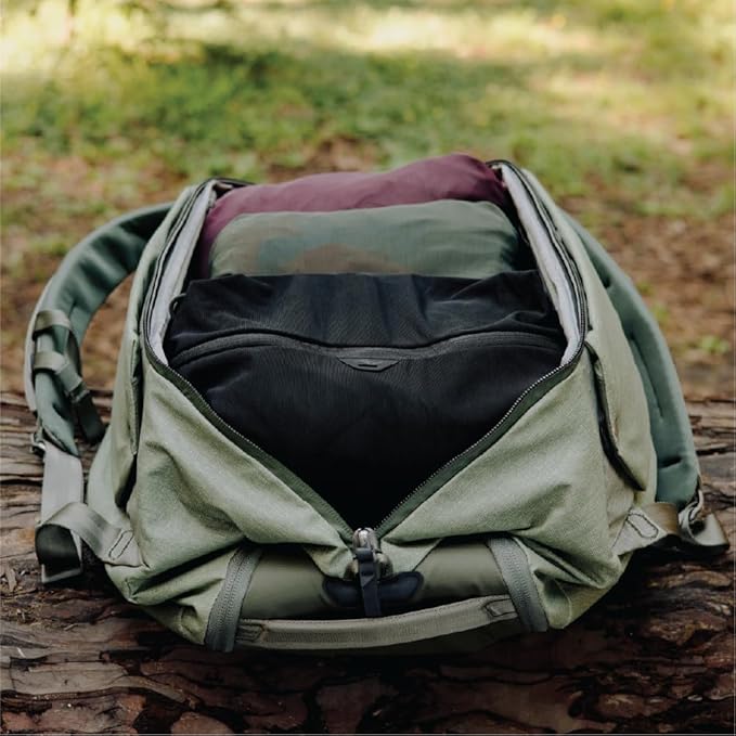 Peak Design Ultralight Mesh Packing Cube, Eclipse, Stretchy Mesh Luggage Cube with Strap Attachment Points and Luggage Pass Throughs, Zipper Opening, Travel Organizer for Men and Women, Size Small