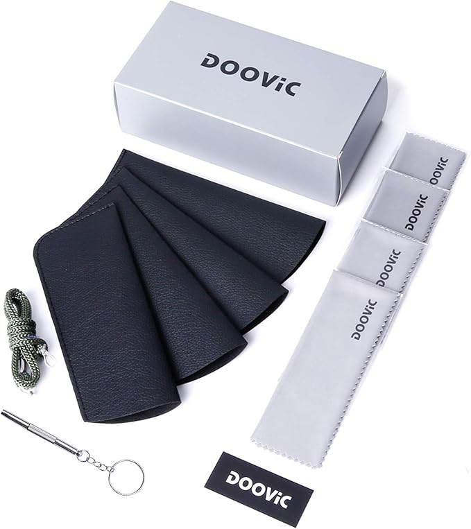 DOOViC 4 Pack Computer Reading Glasses Blue Light Blocking Anti Eyestrain Flexible Lightweight Readers for Women Men 4.00 Strength