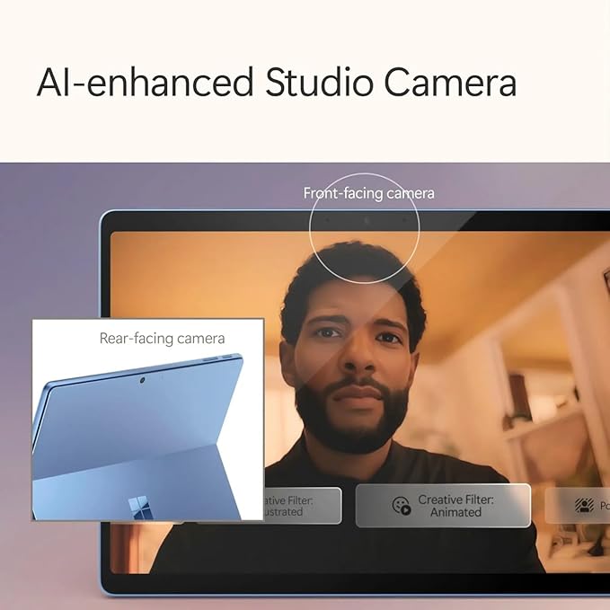 Microsoft Surface Pro 11 Copilot PC Bundle, 13" 13" 2.8K Touchscreen Tablet with Dune Pro Keyboard & Slim Pen, Snapdragon X Plus, 16GB RAM, 1TB SSD, Win 11 Pro, Sapphire