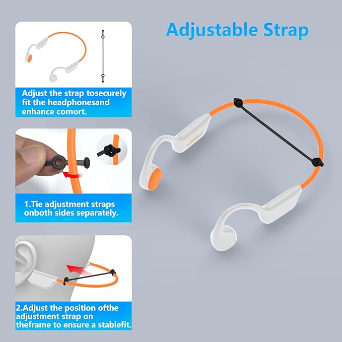 Bone Conduction Swimming Headphones,Wireless IPX8 Waterproof Open-Ear Headphone/Earphones, 32G Underwater Headset/Earbuds, Sports, Swimming, Diving