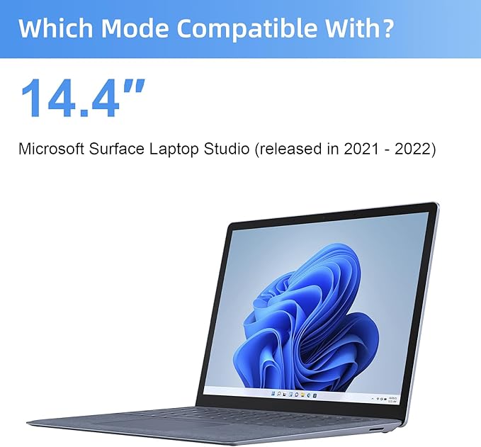 Mamol Magnetic Privacy Screen for 14.4 inch Microsoft Surface Laptop Studio, Removable Anti Spy Glare Blue Light Filter, Surface Laptop Studio 2/1 Privacy Screen Protector 14 in