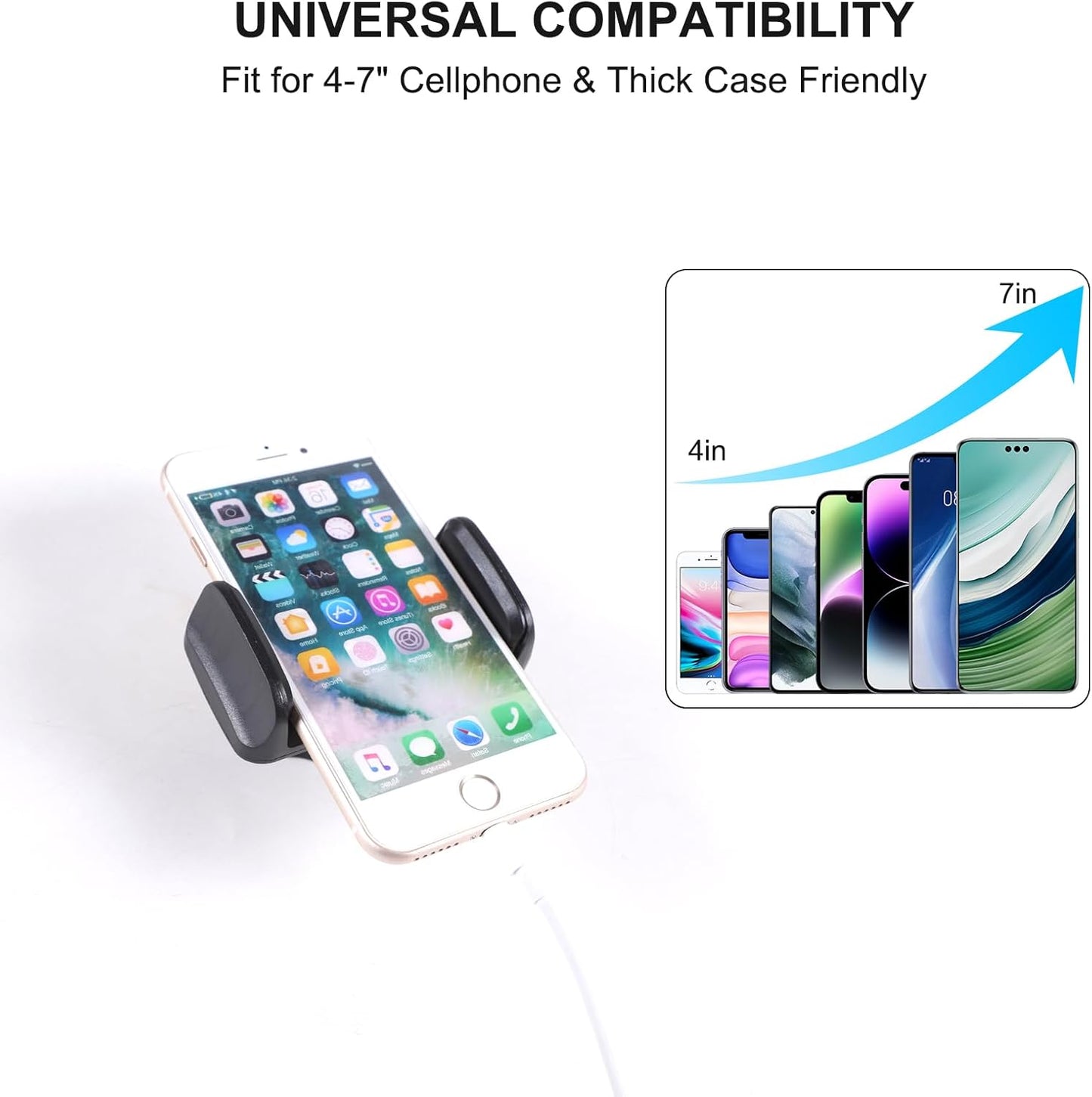 Car Phone Holder Compatible with Cadillac Escalade 2021 2022 2023 2024,Center Console Navigation Screen Dashboard Clip Cell Phone Cradles Car Phone Mount Accessories (A Style)