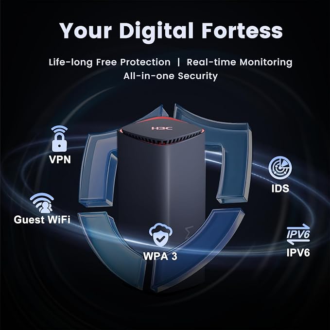 AX5400 Dual-Band WiFi 6 Router (BX54) High Speed Gaming Routers for Wireless Internet, 4K QAM,OFDMA,MU-MIMO,VPN-Support,Easy-Mesh,Parental Controls,Ethernet Ports for Fiber Optic Modem,80 Devices