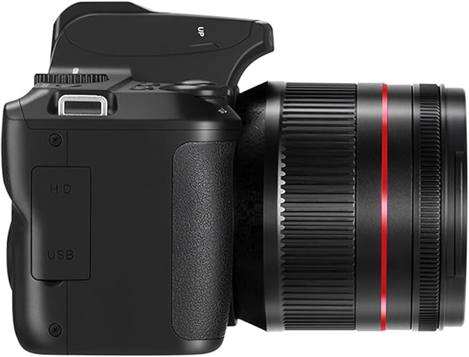 Ordro G700 Digital Camera, 64MP | 12X Optical Zoom | 4K Video | AF/MF | 3.0" Touch Screen | Built-in Flash | 2 Batteries (Black)