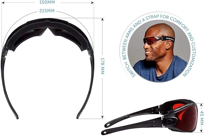 Sleep Savior Deluxe Lens Night Glasses - Blue & Green Light Blocking Glasses for Better Sleep