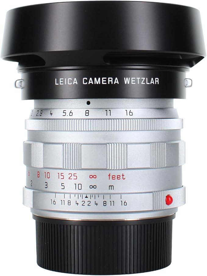Leica Summilux-M 50mm f/1.4 Lens (2025, Silver) | M-Mount Fast Prime for Portrait & Travel Photography (11714) + Sling Backpack + Photo Software + 64GB Card + Filter Kit + Flexible Tripod + More