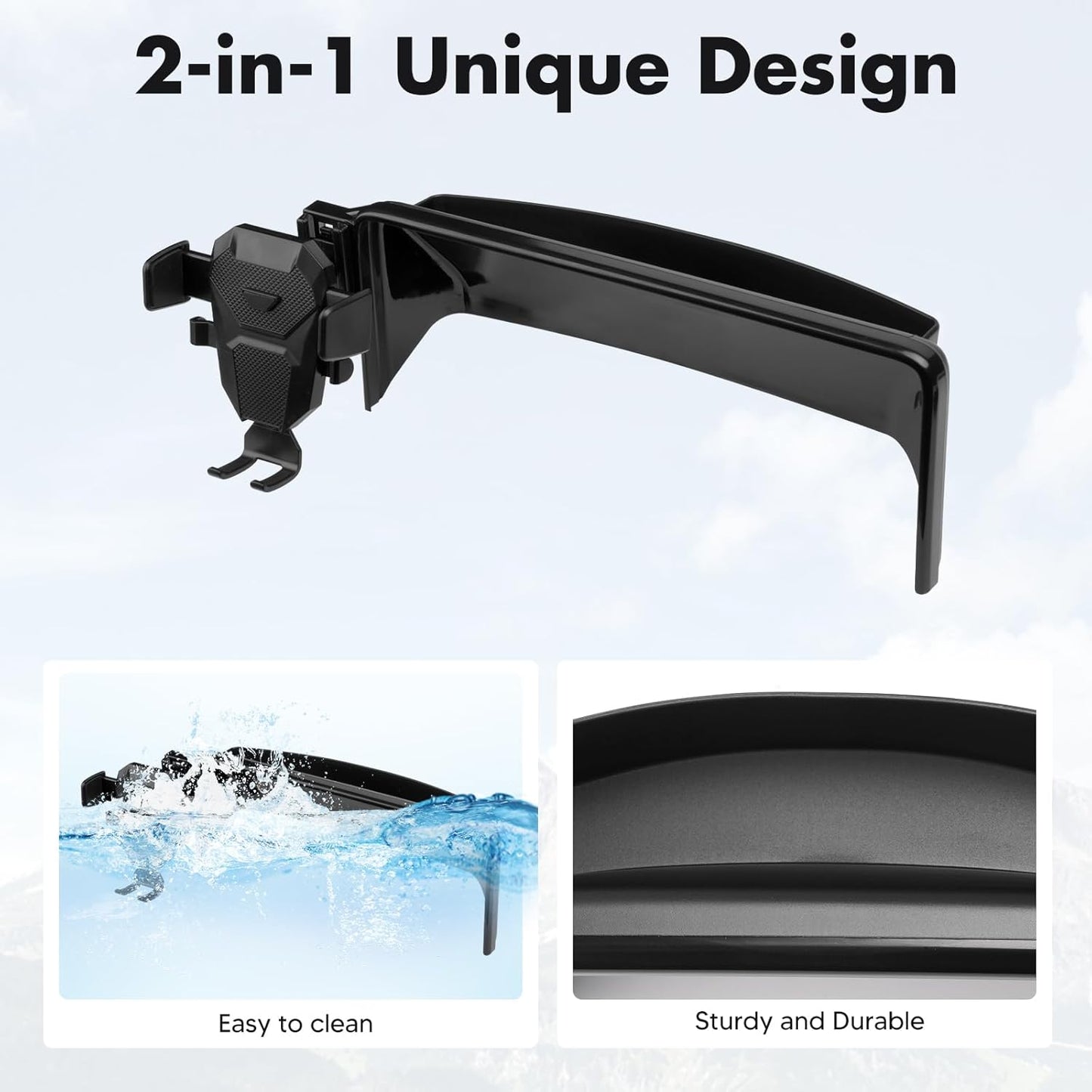 FIILINES Phone Holder for Honda Accord 2018-2022 (Fit 8" Touch Screen), Phone Mount with Dash Organizer for Accord Accessories, 360 Degree Rotation Dash Mount Cell-Phone Holder