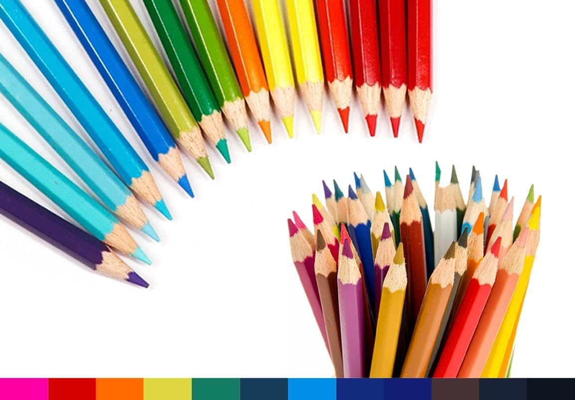 S & E TEACHER'S EDITION 50Pcs Colored Pencils,50 Vibrant Colors, Drawing Coloring Pencils for Kids Back to School Supplies for Teachers