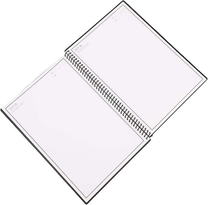 Hyuduo Smart Notebook Reusable Notebook with APP Digital Notebook 30 Sheets 180x255mm Lined Dotted Pages Waterproof Cover Spiral Binding for Study Work OCR PDF Export