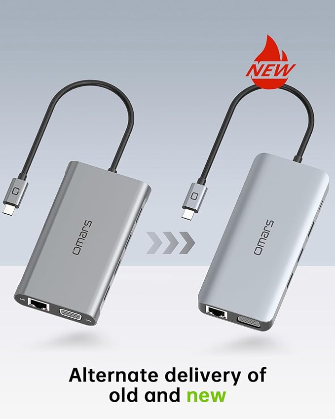 USB C Laptop Docking Station Dual Monitor HDMI for Dell HP 11 in 1 Type USB C Hub Triple Display Multiport Adapter Dongle to 2 HDMI 4K Ethernet 4 USB PD SD TF VGA for MacBook Lenovo Surface