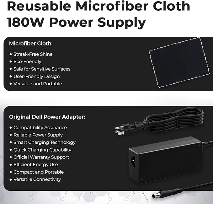 Dell Pro Smart Dock SD25 Bundle - 10Gbps, 3 Year Warranty, Supports Dual/Triple Monitors & 4K Displays with 180W Power Supply, HDMI, DisplayPort, USB C Cable, Cloth - Dell Docking Station