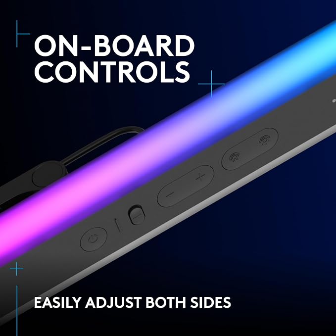 Logitech G733 Lightspeed Wireless Gaming Headset + Litra Beam LX Premium Dual-Sided RGB LED Streaming Key Light - Black