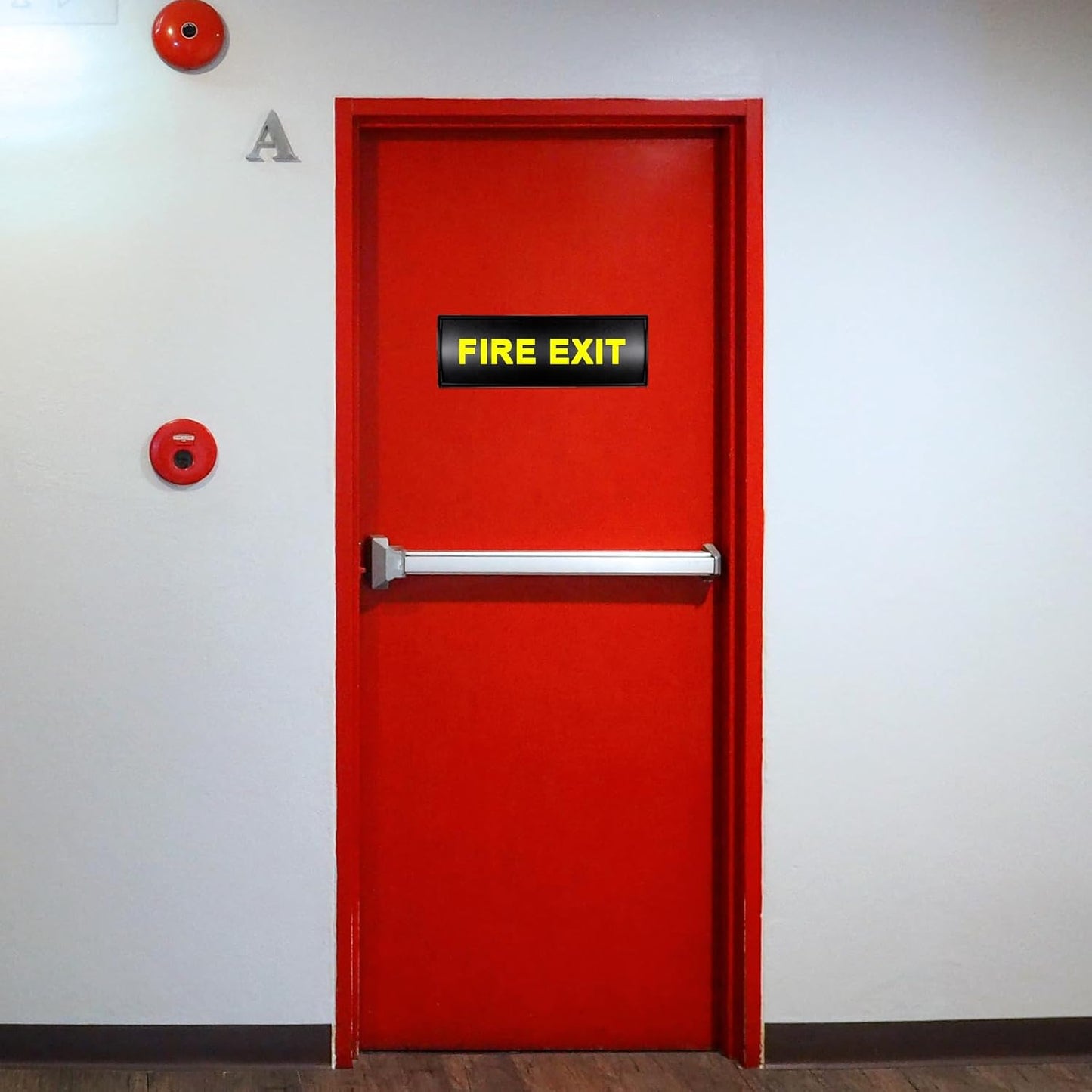 Set of 5 - Nameplate Holder for Wall Mount, 2.36'' x 10'' Curved Office Business Door Sign Holder-Black