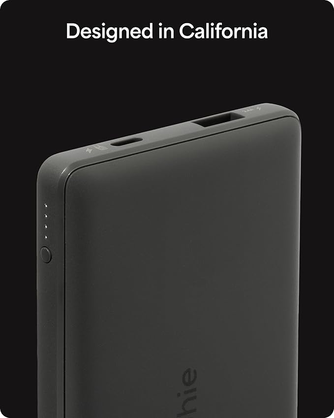Mophie Powerstation Slim 10,000mAh Power Bank | Thin Everyday Power | 15W, Multi-Device