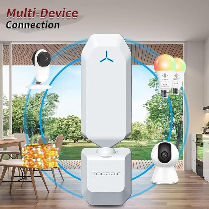 WiFi Extender 2.4GHz 300Mbps WiFi Booster, Covers 1290 Sq.ft and 25 Devices, WiFi Booster and Signal Amplifier WiFi Repeater Wireless WiFi Range Extender for Home or Garden
