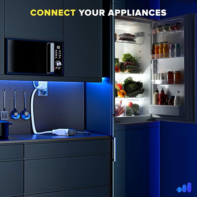 Maximm 360° Rotating Flat Plug Extension Cord 10 feet Under Carpet with Slim Space-Saving Plug Design, Low Profile Cord (White)